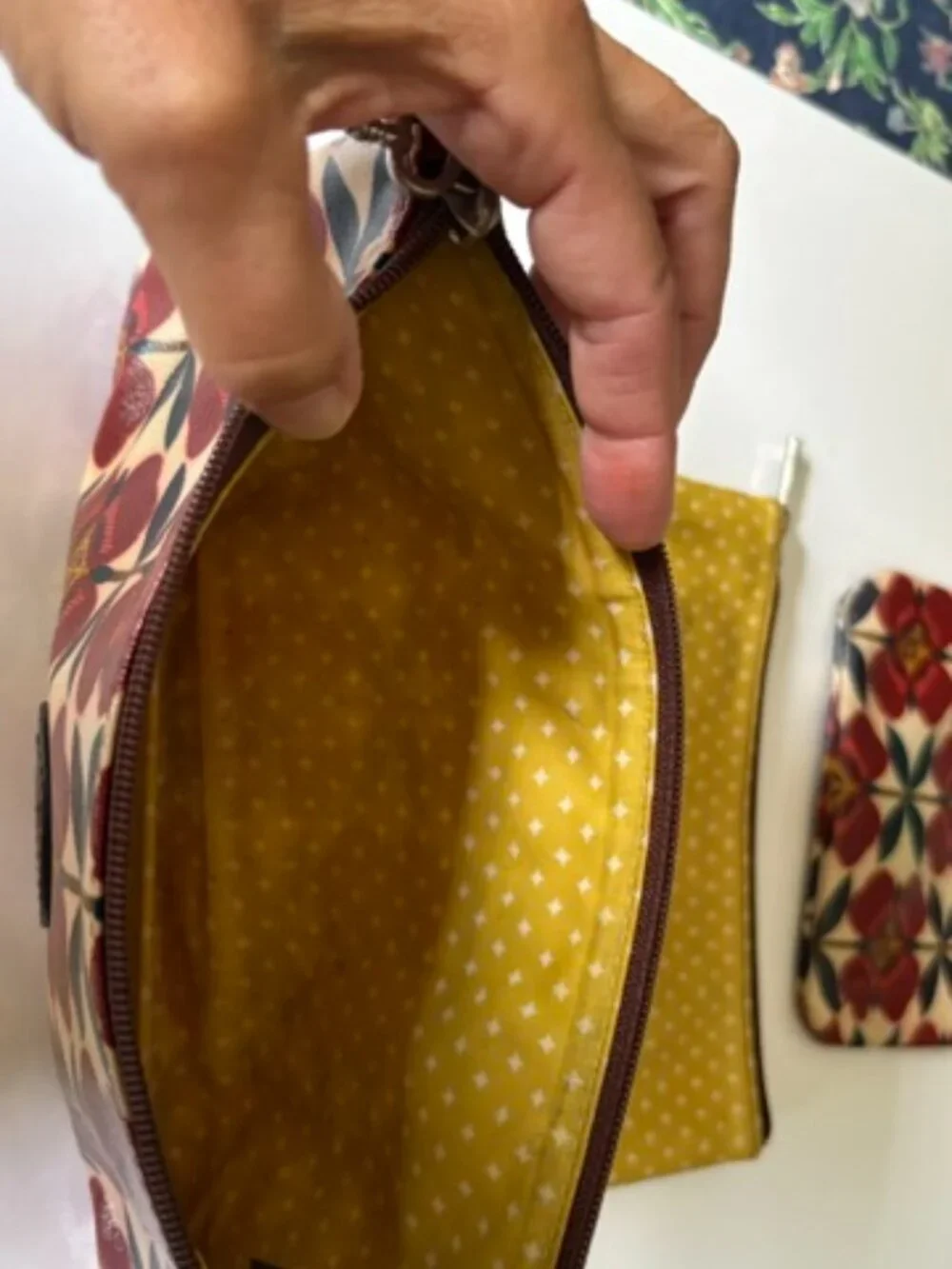 Set of 3 Fossil zip bags